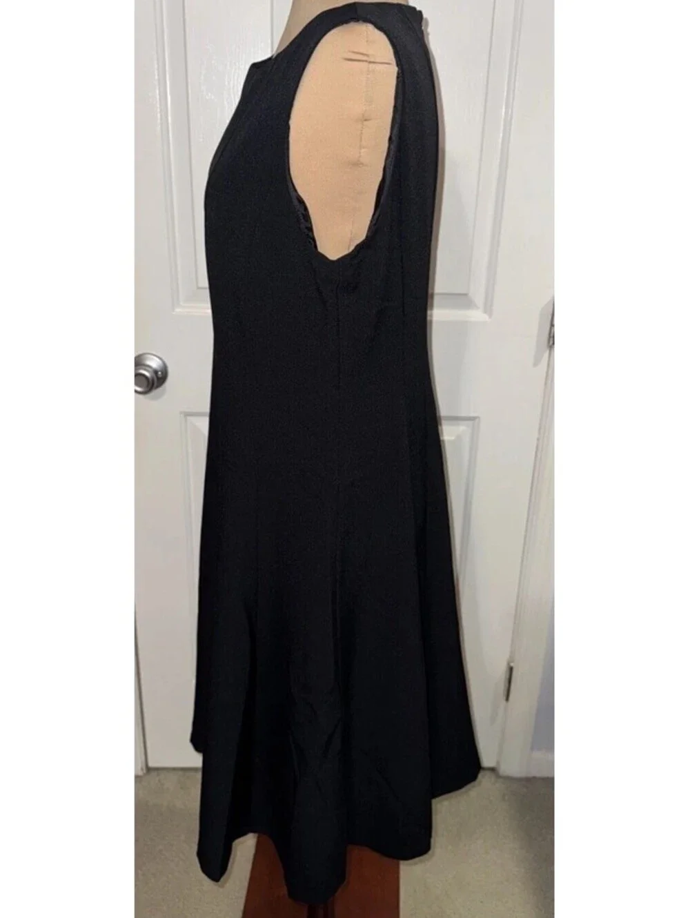 Black Label Evan-Picone 2-Piece Dress Suit Size 12 Dress / 10 Jac Black Career